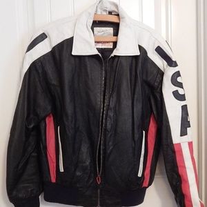 Vintage Michael Hoban WHEREMI USA Leather Jacket